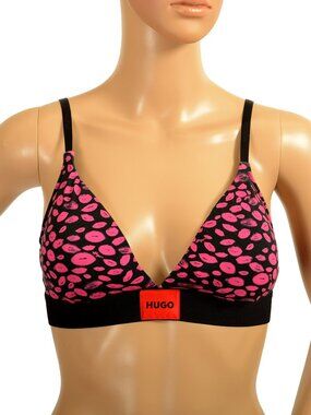 Hugo Boss Women's "Triangle RL Design" Lightly Padded Bra US M IT 42